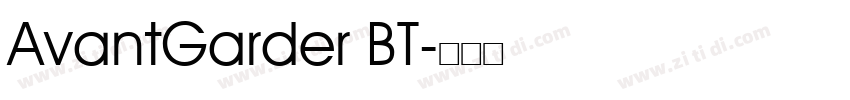 AvantGarder BT字体转换